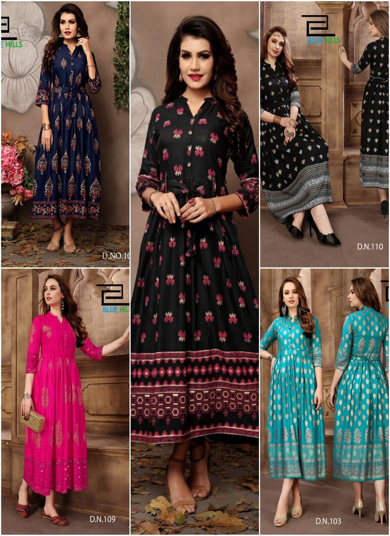 Latest Launch Of Designer Casual and Party Wear Rayon Kurties with Separate Belt In Waist 